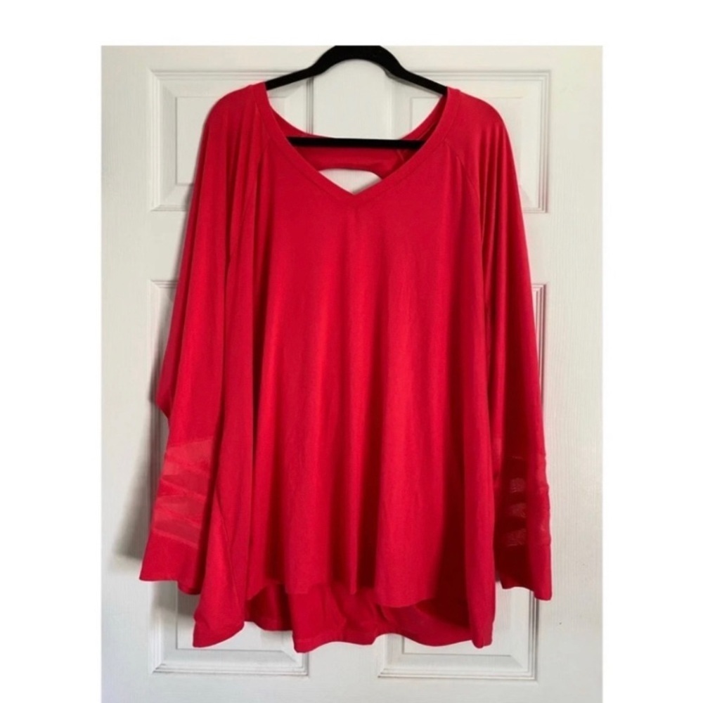 LANE BRYANT LIVI Hot Pink Athletic Top - Picture 3 of 8